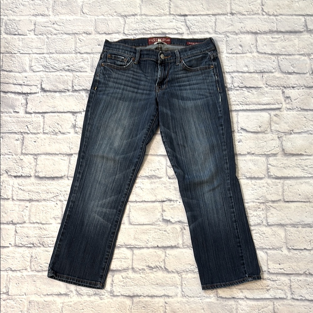 Lucky Brand Sweet N Crop Low Rise Blue Denim Women’s Cropped Jeans Size 2/26